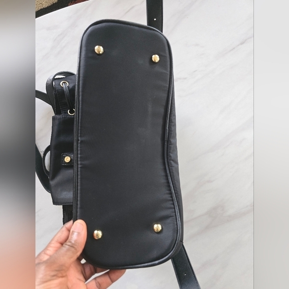 Mary & Martha Vegan Backpack Black Gold Hardware Like New Condition - Picture 8 of 14